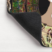 Yin Yang Baum des Lebens TAN Mousepad (Ecke)