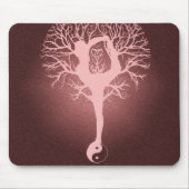 Yin Yang, Baum des Lebens, Yoga, Harmonie Mousepad (Vorne)