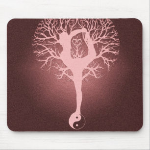 Yin Yang, Baum des Lebens, Yoga, Harmonie Mousepad
