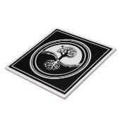 Yin Yang Baum-Fliese Fliese (Seite)