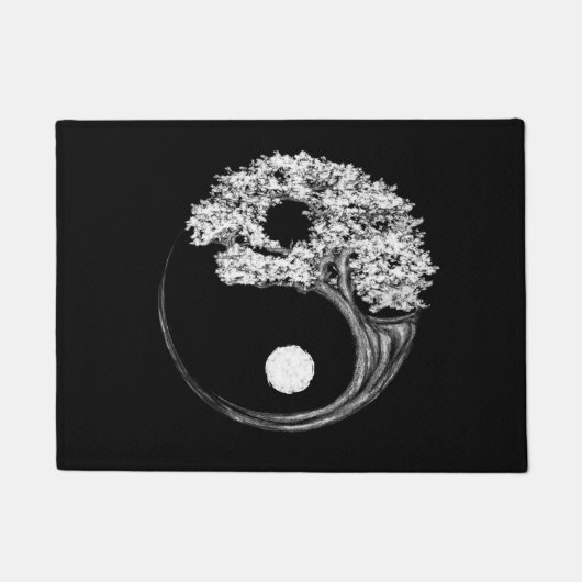 Yin Yang-Baum Fußmatte (Vorderseite)