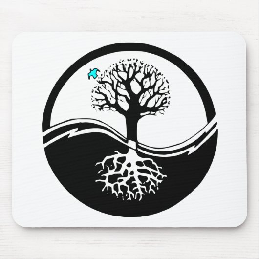 Yin Yang Baum Mousepad (Vorne)