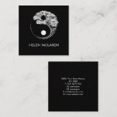 Yin Yang-Baum Quadratische Visitenkarte (Vorne/Hinten)