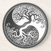 Yin Yang Baum Sandstein Untersetzer (Vorne)