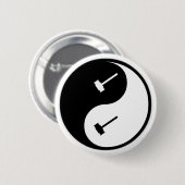 Yin Yang Beurteilen Button (Vorne & Hinten)