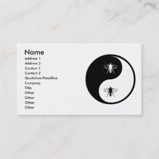 Yin Yang Biene Visitenkarte