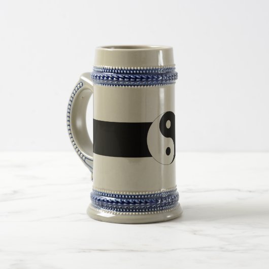 Yin Yang Bierglas (Vorderseite Links)