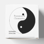 Yin Yang Black and White Design Wedding Geschenkschachtel (Oben)