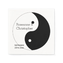 Yin Yang Black and White Design Wedding