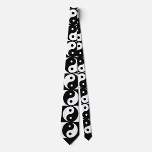 Yin Yang Black und White Novelty Neck Tie Krawatte