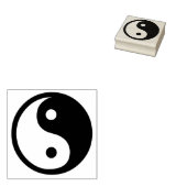 Yin-Yang Black/White Gummistempel (Stempel)