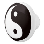 Yin-Yang Black/White Keramikknauf (Rechts)
