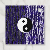Yin Yang Blue Tranquility Zen Energy Chi Party Geschenkanhänger (Rückseite)