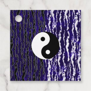 Yin Yang Blue Tranquility Zen Energy Chi Party Geschenkanhänger