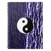 Yin Yang Blue Tranquility Zen Energy Dream Journal Notizblock (Vorderseite)