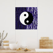 Yin Yang Blue Tranquility Zen Energy Poster (Küche)