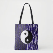Yin Yang Blue Tranquility Zen Energy Tasche (Vorderseite)