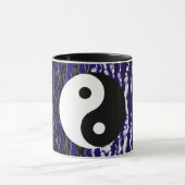 Yin Yang Blue Tranquility Zen Energy Tasse (Zentrum)