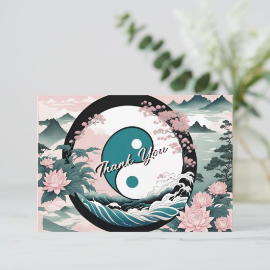 Yin Yang, Blumenberg Danke (Stehend Vorderseite)