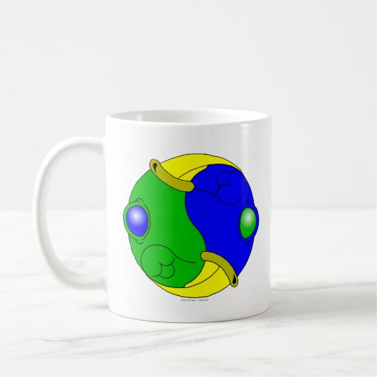 Yin Yang Boids II Kaffeetasse (Links)