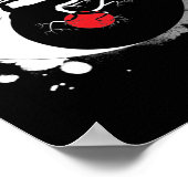 Yin Yang Bonsai Tree Japanisch Buddhist Zen Poster (Ecke)