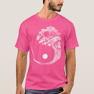 Yin Yang Bonsai Tree Japanisch Buddhist Zen T-Shirt