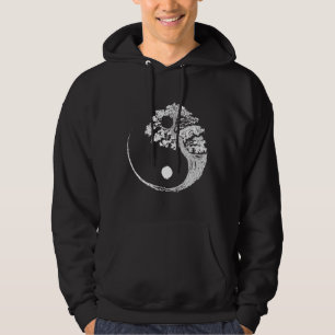 Yin Yang Bonsai Tree Japanischer Buddhist Zen Hoodie