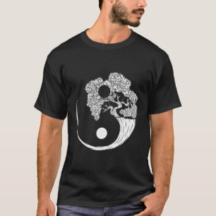 Yin Yang Bonsai Tree Japanischer Garten und Zen Bu T-Shirt