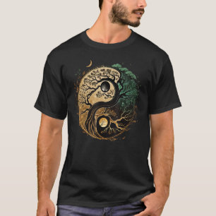 Yin Yang Bonsai über den spirituellen Baum des Leb T-Shirt