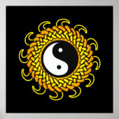 Yin Yang Braided Sun Poster (Vorne)