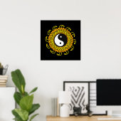 Yin Yang Braided Sun Poster (Heimbüro)
