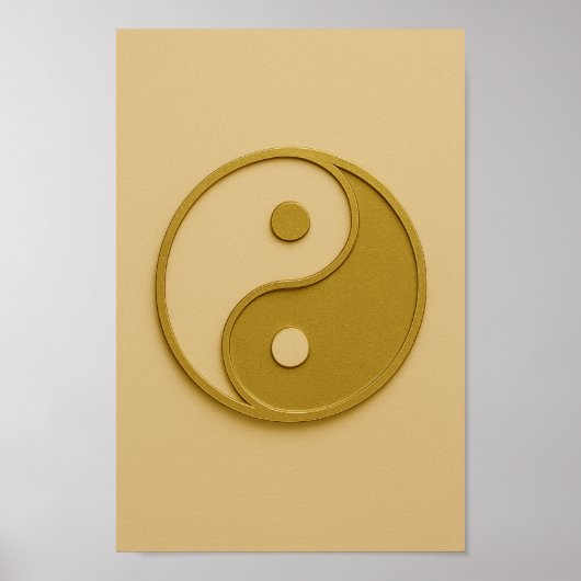 Yin Yang Bronze Ivory Poster (Vorne)