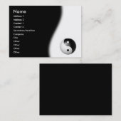 Yin-Yang Business Card Visitenkarte (Vorne/Hinten)