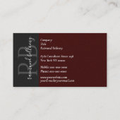 Yin Yang Business Card Visitenkarte (Rückseite)