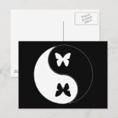 Yin Yang Butterfly Postkarte (Vorne/Hinten)
