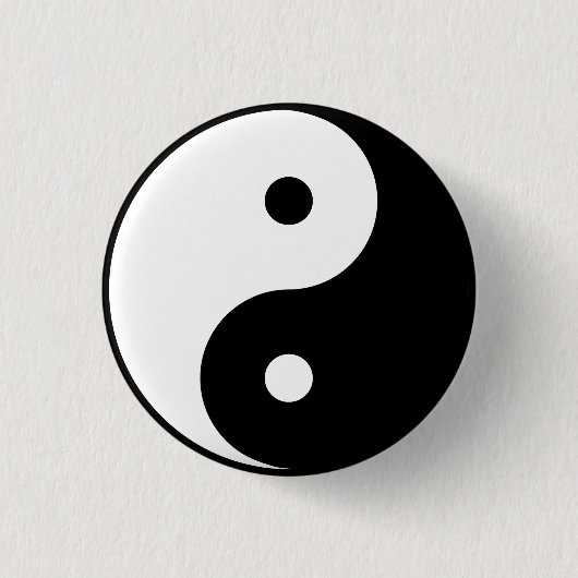"YIN YANG " BUTTON (Vorderseite)