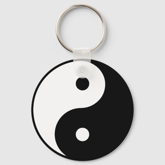 Yin Yang Button Schlüsselanhänger (Vorderseite)