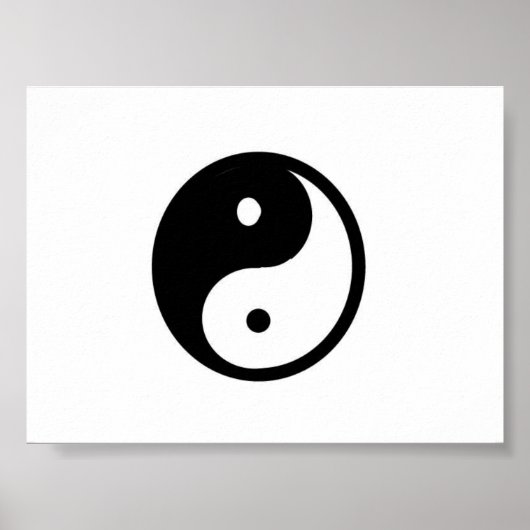 Yin/Yang Canvas Poster (Vorne)