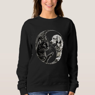 Yin Yang Cat and Dog Feng Shui Ying Yang Dog und C Sweatshirt
