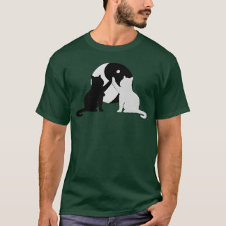 Yin Yang Cat Funny Cat Lover Vintag T-Shirt