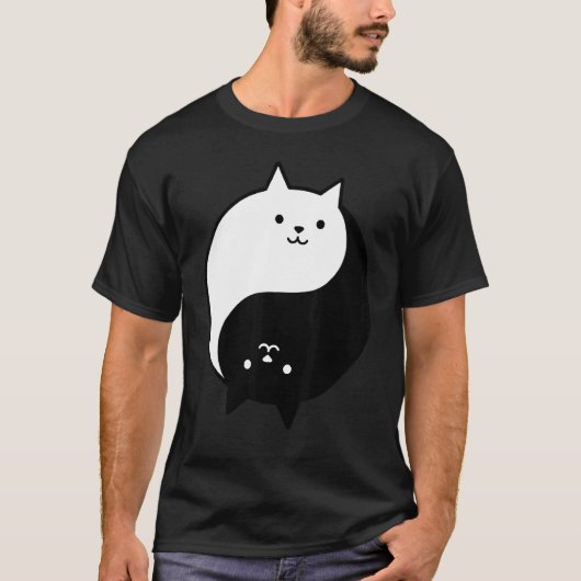 Yin Yang Cats 1 T-Shirt (Vorderseite)