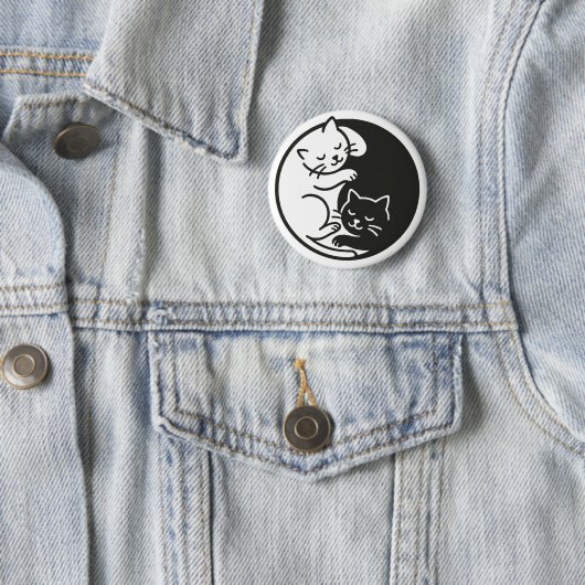Yin Yang Cats Button (Beispiel)