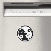 Yin Yang Cats Magnet (In Situ (Geschirrspüler))