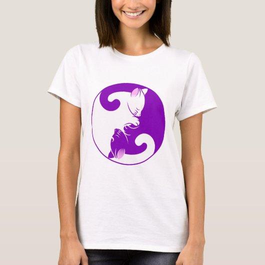 Yin Yang Cats T-Shirt (Vorderseite)