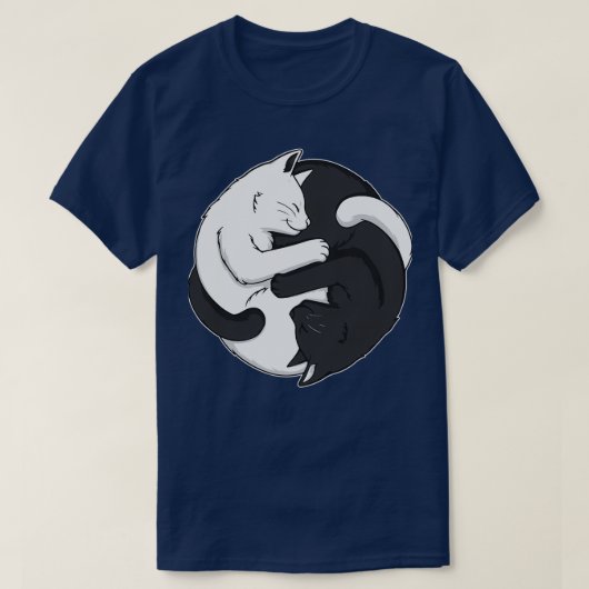 Yin Yang Cats T-Shirt (Design vorne)