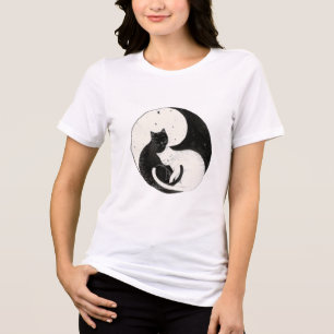 Yin Yang Cats - T - Shirt der HimmelsHarmonie