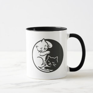 Yin Yang Cats Tasse