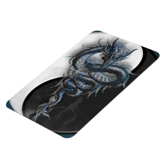 Yin Yang Chinese Dragon Premium Magnet (Linke Seite)