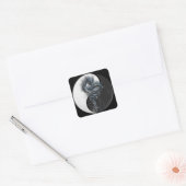 Yin Yang Chinese Dragon Square Stickers (Umschlag)