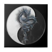 Yin Yang chinesische Drache-Fliese Fliese (Vorderseite)